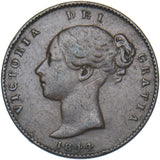1844 Third Farthing - Victoria British Copper Coin - Nice