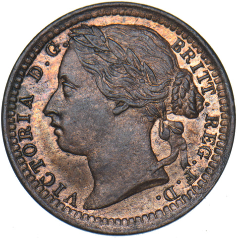 1868 Third Farthing - Victoria British Bronze Coin - Superb