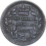 1868 Third Farthing - Victoria British Bronze Coin - Nice