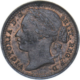 1884 Third Farthing - Victoria British Bronze Coin - Very Nice