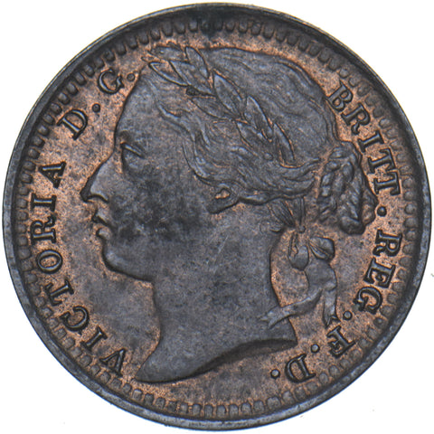 1884 Third Farthing - Victoria British Bronze Coin - Very Nice