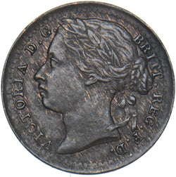 1885 Third Farthing - Victoria British Bronze Coin - Very Nice