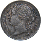 1885 Third Farthing - Victoria British Bronze Coin - Very Nice