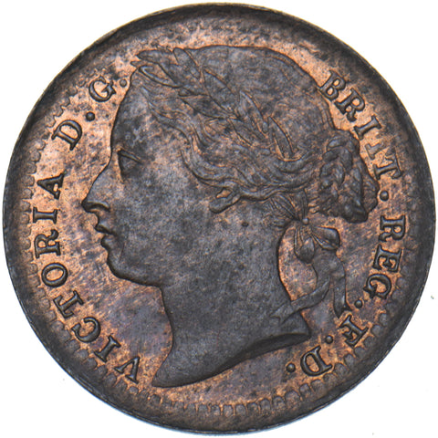 1885 Third Farthing - Victoria British Bronze Coin - Superb