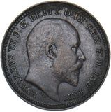 1902 Third Farthing - Edward VII British Bronze Coin - Nice
