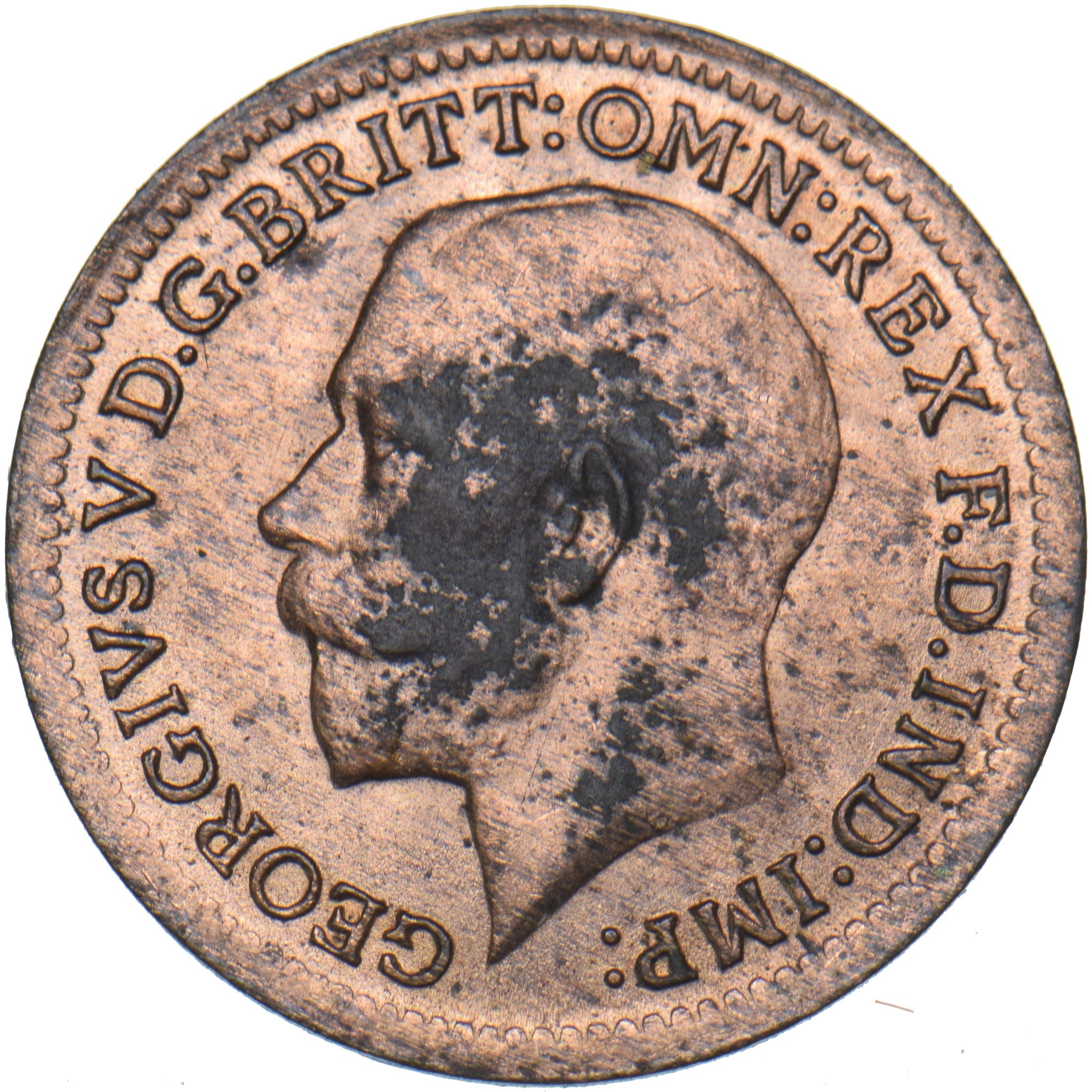 1913 Third Farthing - George V British Bronze Coin - Very Nice – The ...