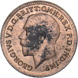 1913 Third Farthing - George V British Bronze Coin - Very Nice