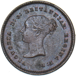 1839 Quarter Farthing - Victoria British Copper Coin - Very Nice