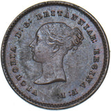 1839 Quarter Farthing - Victoria British Copper Coin - Very Nice