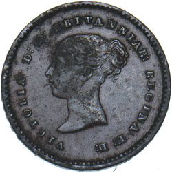 1852 Quarter Farthing - Victoria British Copper Coin - Nice