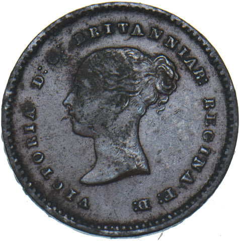 1852 Quarter Farthing - Victoria British Copper Coin - Nice