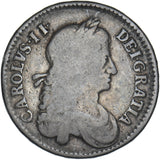 1663 Halfcrown - Charles II British Silver Coin