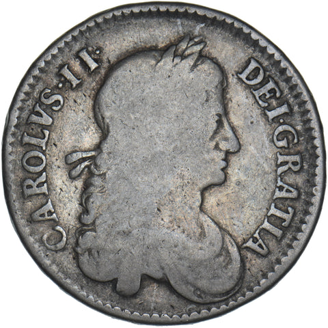 1663 Halfcrown - Charles II British Silver Coin