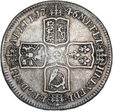1746 Halfcrown (6 Over 5) - George II British Silver Coin - Nice