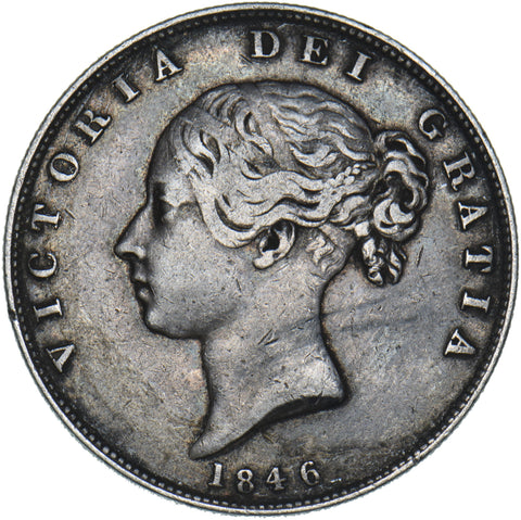 1846 Halfcrown - Victoria British Silver Coin - Nice