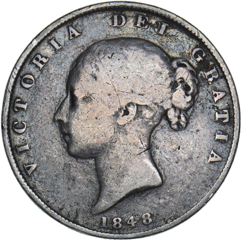 1848 Halfcrown - Victoria British Silver Coin