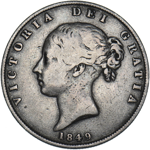 1849 Halfcrown - Victoria British Silver Coin