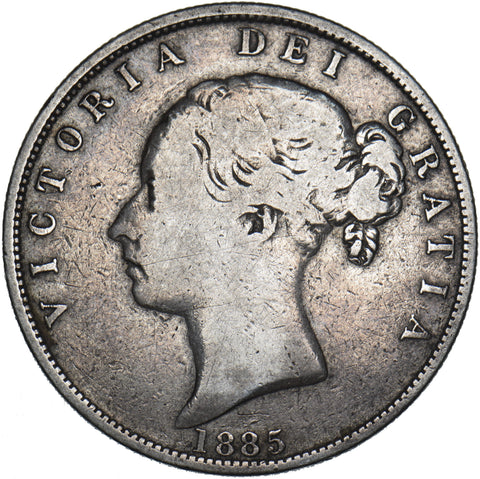 1885 Halfcrown - Victoria British Silver Coin