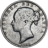 1886 Halfcrown - Victoria British Silver Coin