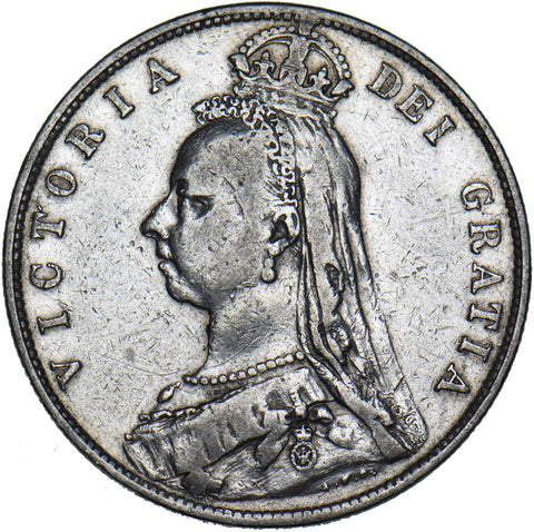 1892 Halfcrown - Victoria British Silver Coin
