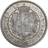 1893 Halfcrown - Victoria British Silver Coin - Superb