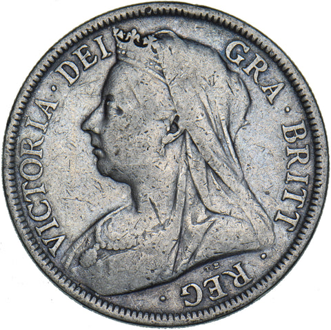 1899 Halfcrown - Victoria British Silver Coin