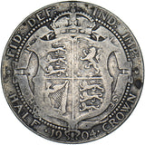 1904 Halfcrown - Edward VII British Silver Coin