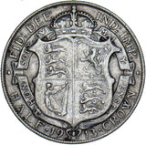 1913 Halfcrown - George V British Silver Coin