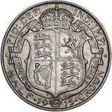 1915 Halfcrown - George V British Silver Coin - Nice