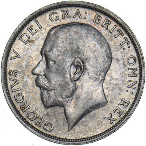 1915 Halfcrown - George V British Silver Coin - Very Nice
