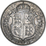 1915 Halfcrown - George V British Silver Coin - Very Nice