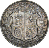 1927 Halfcrown - George V British Silver Coin - Very Nice