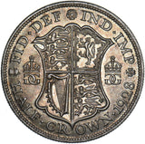 1928 Halfcrown - George V British Silver Coin - Superb