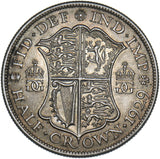 1929 Halfcrown - George V British Silver Coin - Superb