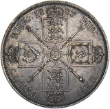 1887 Florin - Victoria British Silver Coin - Very Nice