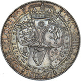 1897 Florin - Victoria British Silver Coin - Superb