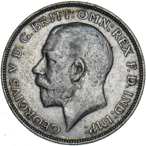 1911 Florin - George V British Silver Coin - Nice