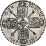 1912 Florin - George V British Silver Coin - Nice