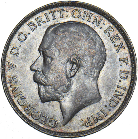 1914 Florin - George V British Silver Coin - Very Nice