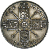 1920 Florin - George V British Silver Coin - Nice