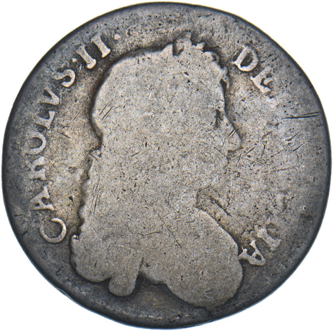 1676 Shilling - Charles II British Silver Coin
