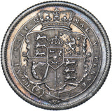 1816 Shilling - George III British Silver Coin - Very Nice