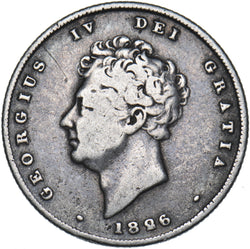 1826 Shilling - George IV British Silver Coin