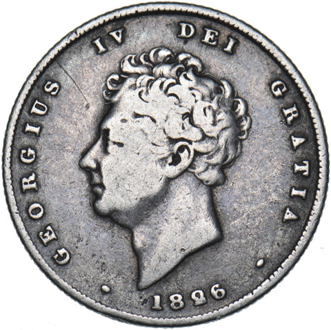 1826 Shilling - George IV British Silver Coin
