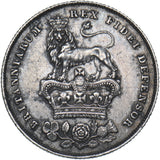 1826 Shilling - George IV British Silver Coin - Very Nice