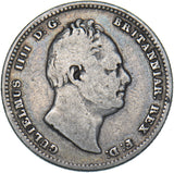 1834 Shilling - William IV British Silver Coin