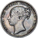 1860 Shilling - Victoria British Silver Coin - Nice