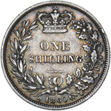 1860 Shilling - Victoria British Silver Coin - Nice