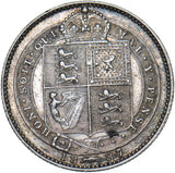 1887 Shilling - Victoria British Silver Coin - Nice