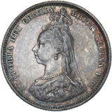 1887 Shilling - Victoria British Silver Coin - Nice